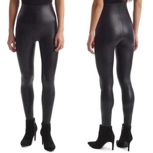 Commando Faux Leather High Rise Leggings Sz Large